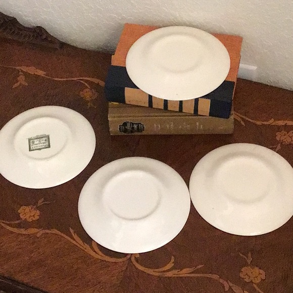 1950s Vintage Colonial Homestead Bread Plate, Green - Picture 3 of 7